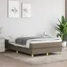 Lova Su Spyruoklėmis Ir Čiužiniu, Taupe, 120X190cm Audinys