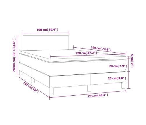 Kontinentaalvoodi Madratsiga, Sinine, 120 X 190 cm Kangas