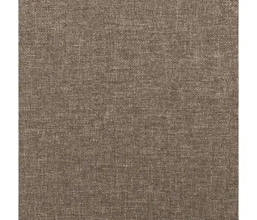 Atsperu Gulta Ar Matraci, Pelēkbrūns Audums, 120X190 Cm Vidaxl