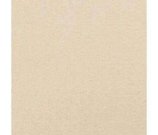 Atsperu Gulta Ar Matraci, Krēmkrāsas Audums, 120X190 Cm Vidaxl