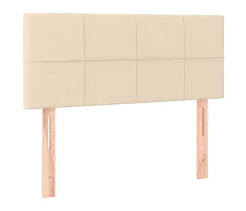 Lova Su Spyruoklėmis/Čiužiniu/Led, Kreminė, 120X190cm Audinys