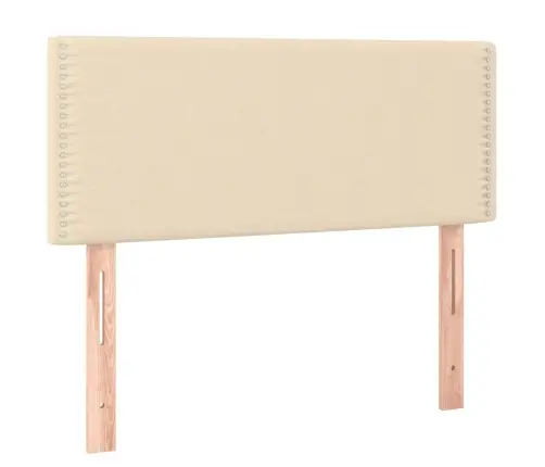 Lova Su Spyruoklėmis/Čiužiniu/Led, Kreminė, 120X190cm Audinys