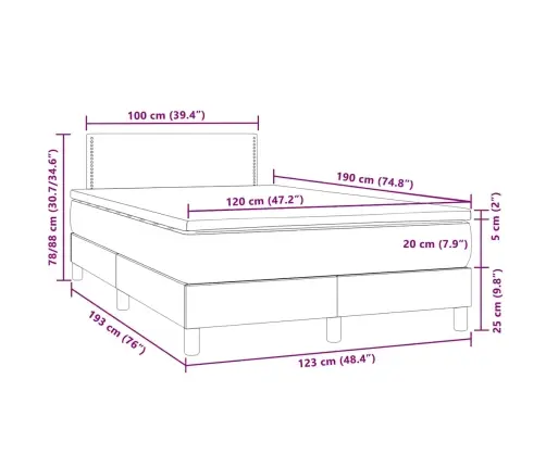 Kontinentaalvoodi Madratsi Ja Lediga, Must, 120X190 cm Samet