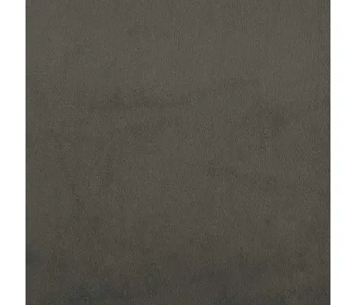 Atsperu Gulta Ar Matraci, Led, Tumši Pelēks Samts, 120X190 Cm Vidaxl