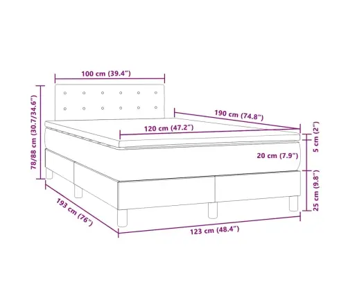 Kontinentaalvoodi Madratsi Ja Lediga, Tumesinine, 120 X 190 Cm