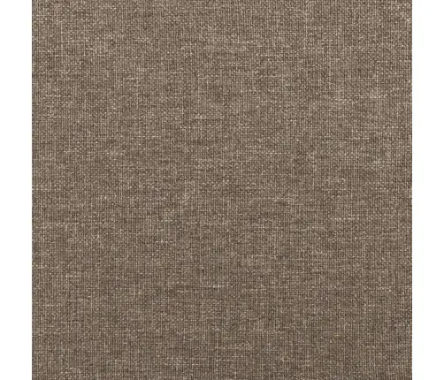 Atsperu Gulta Ar Matraci, Led, Pelēkbrūns Audums, 120X190 Cm Vidaxl