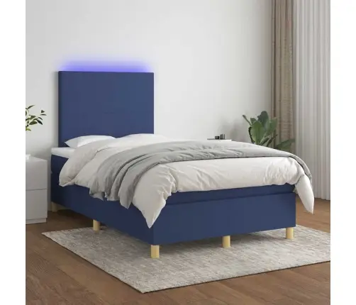 Kontinentaalvoodi Madratsi Ja Lediga, Sinine, 120X190 Cm Kangas