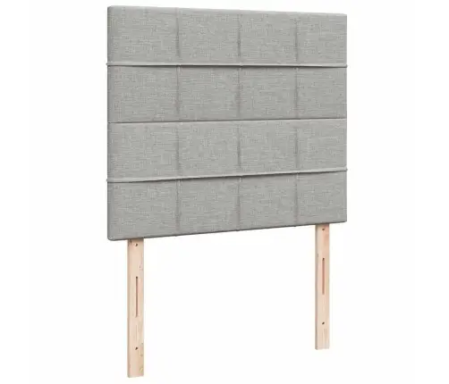 Kontinentaalvoodi, Madrats Ja Led, Helehall, 120X190 cm Kangas