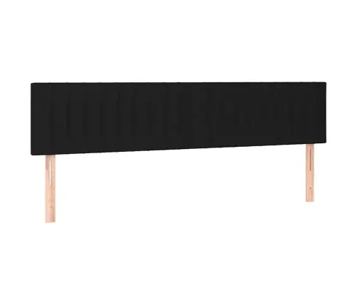 Atsperu Gulta Ar Matraci, Led, Melns Audums, 120X190 Cm Vidaxl