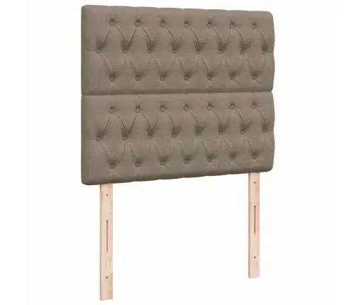 Lova Su Spyruoklėmis/Čiužiniu/Led, Taupe, 120X190cm Audinys