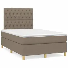 Lova Su Spyruoklėmis/Čiužiniu/Led, Taupe, 120X190cm Audinys Lova Su Spyruoklėmis/Čiužiniu/Led, Taupe, 120X190cm Audinys