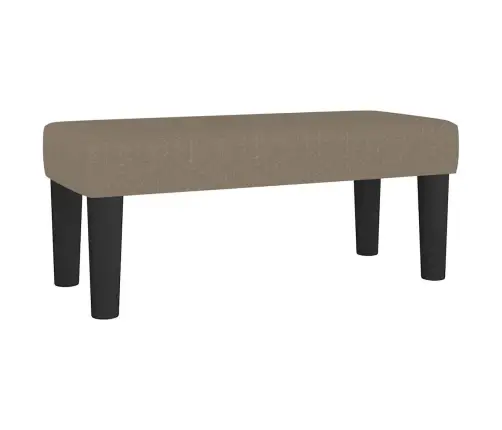 Atsperu Gulta Ar Matraci, Pelēkbrūns Audums, 120X190 Cm Vidaxl