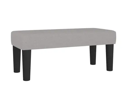 Atsperu Gulta Ar Matraci, Gaiši Pelēka Audums, 120X190 Cm Vidaxl