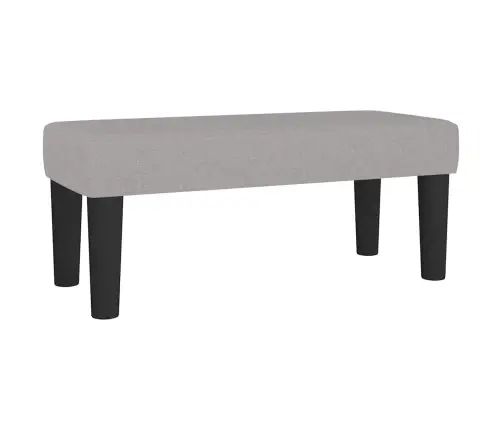 Atsperu Gulta Ar Matraci, Gaiši Pelēka Audums, 120X190 Cm Vidaxl