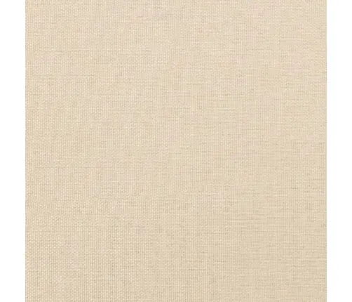 Atsperu Gulta Ar Matraci, Krēmkrāsas Audums, 120X190 Cm Vidaxl