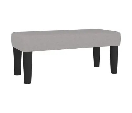 Atsperu Gulta Ar Matraci, Gaiši Pelēka Audums, 120X190 Cm Vidaxl