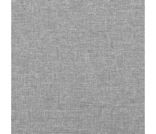 Atsperu Gulta Ar Matraci, Gaiši Pelēka Audums, 120X190 Cm Vidaxl