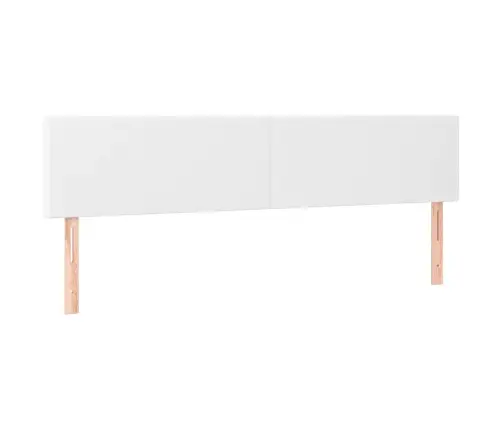 Atsperu Gulta Ar Matraci, Balta, 120X190 Cm, Mākslīgā Āda Vidaxl