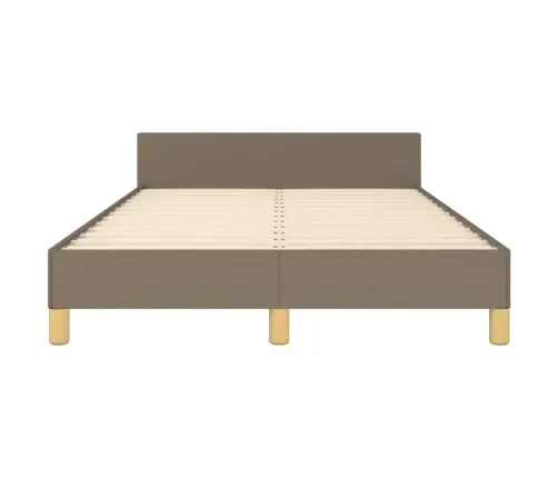 Gultas Rāmis Bez Matrača Pelēkbrūns 120X190 Cm Audums Vidaxl