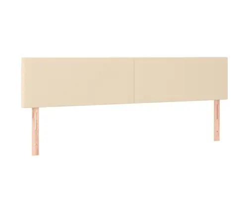 Gultas Rāmis Bez Matrača Krēmkrāsas 120X190 Cm Audums Vidaxl