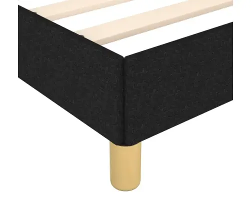 Gultas Rāmis Bez Matrača Melns 120X190 Cm Audums Vidaxl
