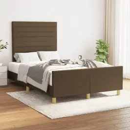 Gultas Rāmis Bez Matrača Tumši Pelēks 120X190 Cm Audums Vidaxl