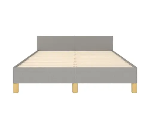 Gultas Rāmis Bez Matrača Gaiši Pelēks 120X190 Cm Audums Vidaxl