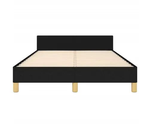 Voodiraam Ilma Madratsiga, Must, 120X190 cm Kangas