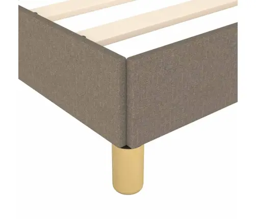 Gultas Rāmis Bez Matrača Pelēkbrūns 120X190 Cm Audums Vidaxl