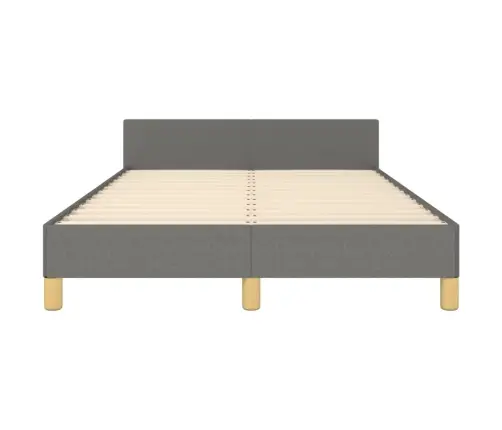 Voodiraam Ilma Madratsiga, Tumehall, 120X190 cm Kangas