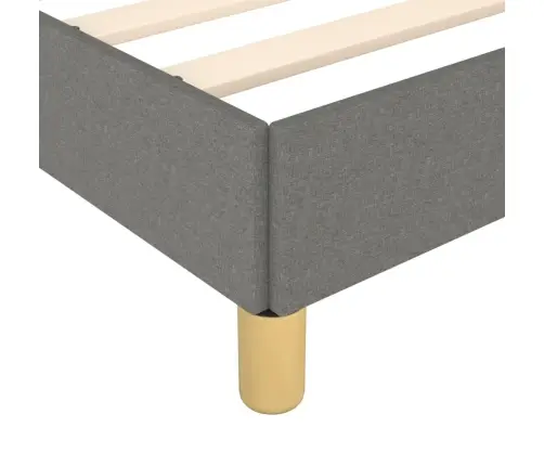 Voodiraam Ilma Madratsiga, Tumehall, 120X190 cm Kangas