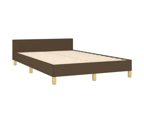 Gultas Rāmis Bez Matrača Tumši Pelēks 120X190 Cm Audums Vidaxl