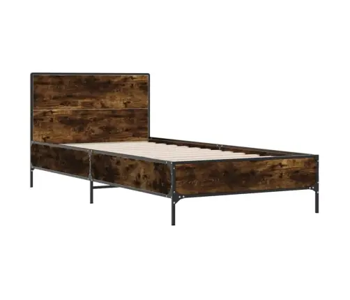 Lovos Rėmas, Dūminio Ąžuolo, 90X200cm Mediena Ir Metalas