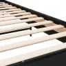 Gultas Rāmis, Melns, 90X200 Cm, Inženierijas Koks, Metāls Vidaxl