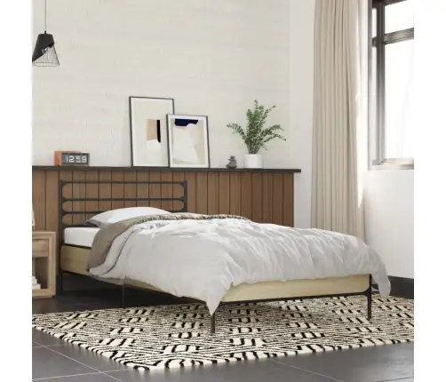 Lovos Rėmas, Ąžuolo, 90X200cm Apdirbta Mediena Ir Metalas