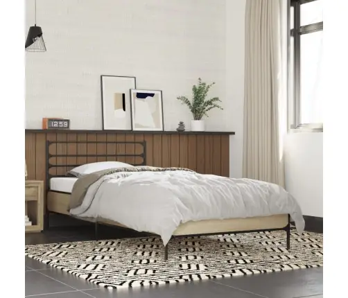 Lovos Rėmas, Ąžuolo, 75X190cm Apdirbta Mediena Ir Metalas