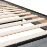Gultas Rāmis, Pelēka Ozola, 90X190Cm, Inženierijas Koks, Metāls Vidaxl