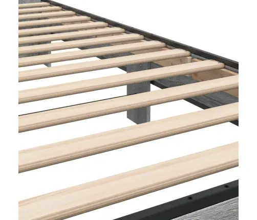 Lovos Rėmas, Pilkas Ąžuolo, 100X200cm Apdirbta Mediena/Metalas