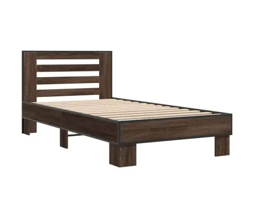 Lovos Rėmas, Rudas Ąžuolo, 90X200cm Apdirbta Mediena/Metalas