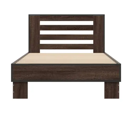 Lovos Rėmas, Rudas Ąžuolo, 90X200cm Apdirbta Mediena/Metalas