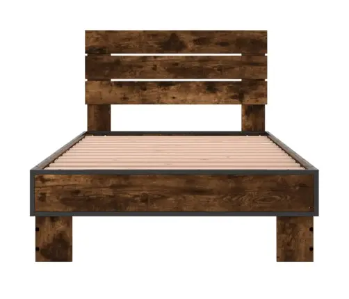 Lovos Rėmas, Dūminio Ąžuolo, 75X190cm Apdirbta Mediena/Metalas