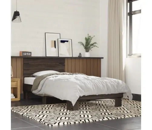 Lovos Rėmas, Rudas Ąžuolo, 75X190cm Apdirbta Mediena/Metalas