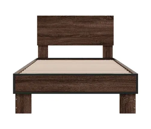 Lovos Rėmas, Rudas Ąžuolo, 75X190cm Apdirbta Mediena/Metalas