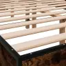 Gultas Rāmis, Ozola Krāsā, 120X200Cm, Inženierijas Koks, Metāls Vidaxl