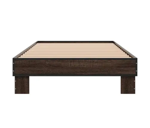 Lovos Rėmas, Rudas Ąžuolo, 75X190cm Apdirbta Mediena/Metalas