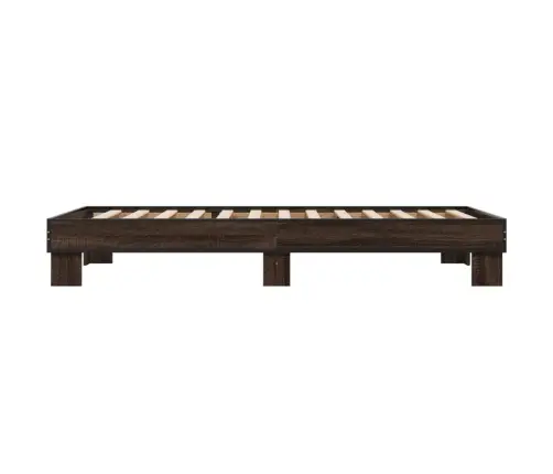 Lovos Rėmas, Rudas Ąžuolo, 75X190cm Apdirbta Mediena/Metalas