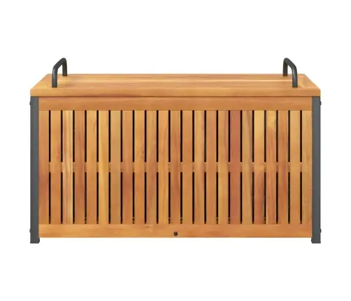 Āra Spilvenu Kaste, 85X45X45/53 Cm, Akācijas Masīvkoks, Tērauds Vidaxl