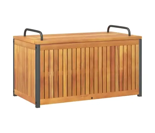 Āra Spilvenu Kaste, 85X45X45/53 Cm, Akācijas Masīvkoks, Tērauds Vidaxl