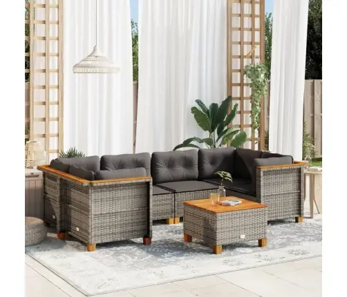 7-Osaline Aiadiivani Komplekt Patjadega, Hall, Polürotang