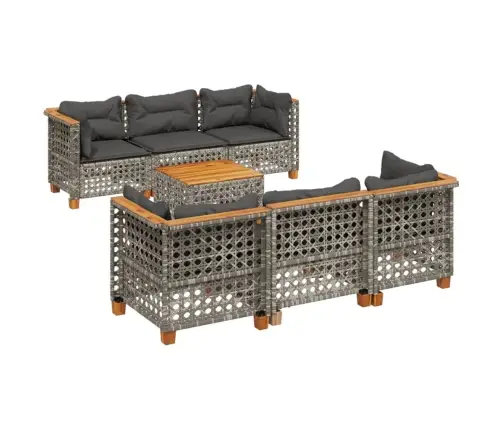 8-Osaline Aiadiivani Komplekt Patjadega, Hall, Polürotang